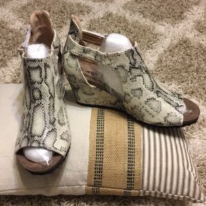 Snake skin shoes